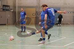 Hallenturnier Ingolstadt Nord - Saison 2024/25 - SV Pulling - SV Oberstimm - Tobias Vollnhals blau Oberstimm - Foto: Meyer Jürgen