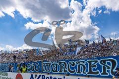 3. Liga; TSV 1860 München - FC Ingolstadt 04; Fan Fankurve Banner Fahnen Spruchband Sechziger