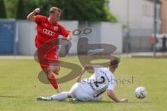 Bayernliga Nord - Saison 2023/24 - FC Ingolstadt 04 II - TSV Abtswind - Fabio Riedl (Nr.24 - FCI) - Wildeis Frank weiss Abtswind - Foto: Meyer Jürgen