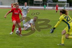 DFB Pokal Frauen Runde 1- Saison 2020/2021 - FC Ingolstadt 04 - SG99 Andernach - Ebert Lisa (#10 FCI) - Brückel Zoe weiss Andernacht - Van der Laan Torwart Andernacht - Foto: Meyer Jürgen