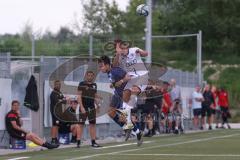 Freundschaftsspiel - Saison 2024/25 - FC Ingolstadt 04 II - TSV Rain/Lech  - Henrik Daut (Nr.22 - FCI U21) - Pollio Giovanni blau Rain/Lech - Foto: Meyer Jürgen