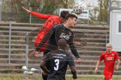 Bayernliga Süd - Saison 2021/2022 - FC Ingolstadt 04 II - TürkAugsburg - Arian Llugiq  (#5 FCI) rot - Foto: Meyer Jürgen