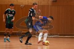 Hallenturnier Gaimersheim - Saison 2025/26 - TSV Gaimersheim - DJK Ingolstadt - Simon Bellinghausen schwarz Gaimersheim - Ivo Karlovic blau DJK - Foto: Meyer Jürgen