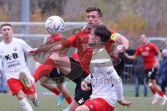 2023_10_28 - Bayernliga Nord - Saison 2023/24 - FC Ingolstadt 04 II - ASV Cham - Herbert Paul rot FCI - Simon Haimerl weiss Cham - Foto: Meyer Jürgen