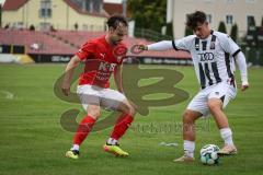 Bayernliga Nord - Saison 2026/27 - FC Ingolstadt 04 II - ASV Cham - Timo Hengmith (Nr.10 - FCI II) - Simon Haimerl rot Cham - Foto: Meyer Jürgen