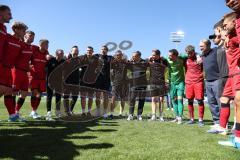 3. Liga - Saison 2025/26 - TSG Hoffenheim II - FC Ingolstadt 04  -  Die Mannschaft bildet einen Kreis nach dem Spiel -  - XXXXX - Foto: Meyer Jürgen