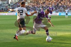 3.Liga - Saison 2022/2023 - VFL Osnabrück - FC Ingolstadt 04 - Marcel Costly (Nr.22 - FCI) - Sven Köhler (Nr.6 - VFL Osnabrück) - Foto: Meyer Jürgen