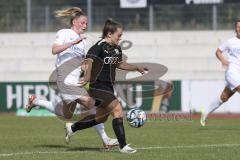 2. Fußball-Liga - Frauen - Saison 2023/2024 - FC Ingolstadt 04 - SV Meppen - Reininger Pija (Nr.21 - FCI Frauen) - Schulte Sahrah weiss Meppen - Foto: Meyer Jürgen