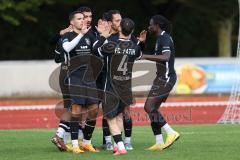 Kreisliga - Saison 2023/2024 - FC Fatih Ingolstadt - TSV Münchsmünster - Der 1:0 Führungstreffer per Foulelfmeter durch Akif Abasikeles Fatih - jubel - Foto: Meyer Jürgen