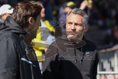 3. Liga; Borussia Dortmund II - FC Ingolstadt 04; Sportdirektor Ivica Grlic  (FCI) mit Cheftrainer Jan Zimmermann (BVBII)