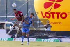 Toto-Pokal; Finale; FV Illertissen - FC Ingolstadt 04; Kopfball Visar Musliu (16, FCI) Glessing Yannick (21 FVI)