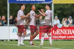 Toto Pokal; TSV Landsberg - FC Ingolstadt 04; Tor Jubel Treffer Marcel Costly (22, FCI) Fredrik Carlsen (8, FCI) Max Besuschkow (17, FCI)