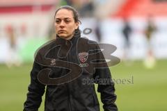 3. Liga; FC Ingolstadt 04 - Alemannia Aachen; vor dem Spiel Cheftrainerin Sabrina Wittmann (FCI)