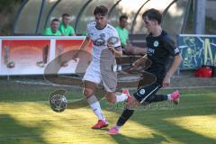 Landesliga - Saison 2026/27 - SV Manching - VFR Neuburg - Vincent Amann (Nr.5 - SV Manching) - Bauer Philippe weiss Neuburg - Foto: Meyer Jürgen