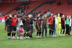 3.Liga - Saison 2022/2023 - FC Ingolstadt 04 -  MSV Duisburg - die Spieler bedanken sich bei den Fans - jubel - Foto: Meyer Jürgen