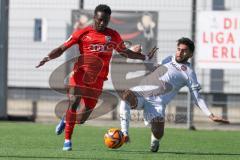 A-Junioren Bundesliga  - Saison 2023/24 - A-Junioren - FC Ingolstadt 04 - 1.FC Heidenheim - Jason Osei Tutu (Nr.24 - FCI) - Nehir Alperen weiss Heidenheim - Foto: Meyer Jürgen