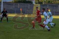 Jeroen Krupa rot rechts FCI  A-Junioren Bundesliga Süd/Südwest - Saison 2021/22 - FC Ingolstadt 04  - SpVgg Greuther Fürth - Max Böhnke Torwart Greuther Fürth - Jeroen Krupa rot rechts FCI  - Foto: Jürgen Meyer