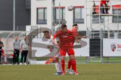 Bayernliga Süd - Saison 2022/2023 - FC Ingolstadt 04 -  VFR Garching - Gashi Egson (Nr.9 - Fc Ingolstadt 04 II) - Keidel Felix (Nr.6 - Fc Ingolstadt 04 II) - Foto: Meyer Jürgen