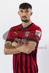 Arian Llugiqi (25, FCI) ; FC Ingolstadt 04; 3.Liga, Porträttermin 2022/2023
