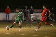 2024_2_8 - Bezirksliga - Saison 2023/24 - Freundschaftsspiel - FC Fatih Ingolstadt - SV Manching -  - Cedric Sengl grün Manching - XXXXX - Foto: Meyer Jürgen