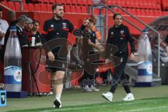3. Liga; FC Ingolstadt 04 - Erzgebirge Aue; Cheftrainerin Sabrina Wittmann (FCI) Co-Trainer Fabian Reichler (FCI)