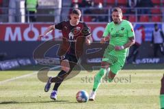 2.BL; FC Ingolstadt 04 - SV Sandhausen; Nikola Stevanovic (15, FCI) Testroet Pascal (37 SVS)