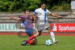 Kreisklasse - DJK Ingolstadt - TV 1911 Vohburg - Ibraimovic David #11 weiß DJK Ingolstadt - Motschar Waldemar #5 blau Vohburg -  Foto: Jürgen Meyer