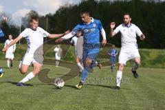 Kreisliga - NK Croatia Grossmehring - DJK Ingolstadt - Fabian Kuppe weiss DJK Ing - Stefan Krnjaic blau Croatia - Foto: Jürgen Meyer