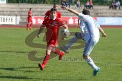 Kreisliga 1 - DJK Ingolstadt - NK Croatia Großmehring - Michael Anspann weiss DJK Ing - Filip Krnjaic rot Grossmehring - Foto: Jürgen Meyer