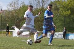 Kreisliga - NK Croatia Grossmehring - DJK Ingolstadt - Patrick Palfy weiss DJK Ing - Stefan Krnjaic blau Croatia - Foto: Jürgen Meyer