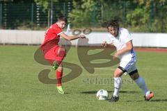 Kreisliga 1 - DJK Ingolstadt - NK Croatia Großmehring - Nikola Kamenjasevic rot Grossmehring - Bastian Wagner weiss DJK Ing - Foto: Jürgen Meyer