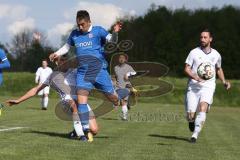 Kreisliga - NK Croatia Grossmehring - DJK Ingolstadt - Fabian Kuppe weiss DJK Ing - Stefan Krnjaic blau Croatia - Foto: Jürgen Meyer