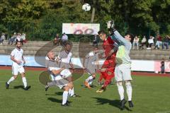 Kreisliga 1 - DJK Ingolstadt - NK Croatia Großmehring - Stefan Krnjaic rot Grossmehring - Raphael Schubert Torwart DJK Ing - Foto: Jürgen Meyer