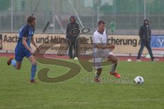 Kreisliga 1 - DJK Ingolstadt - TSV Ober/Unterhaunstadt - - Fabian Kuppe weiss DJK Ingolstadt - Simon Bellinghausen
 blau Ober/Unterhaunstadt - Foto: Jürgen Meyer