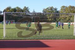 401 Kreisliga 1 - DJK Ingolstadt - TSV Gaimersheim -  Zoltan Vati trifft per Elfmeter zur 0:1 Führung - jubel - Thomas Geisler Torwart DJK Ingolstadt - Foto: Jürgen Meyer