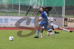 Kreisliga 1 - DJK Ingolstadt - TSV Ober/Unterhaunstadt - Yannick Zühlke blau Ober/Unterhaunstadt - Foto: Jürgen Meyer