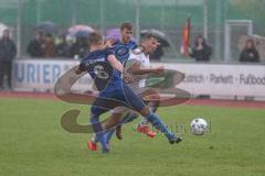 Kreisliga 1 - DJK Ingolstadt - TSV Ober/Unterhaunstadt - - Fabian Kuppe weiss DJK Ingolstadt - Simon Bellinghausen
 blau Ober/Unterhaunstadt - Foto: Jürgen Meyer