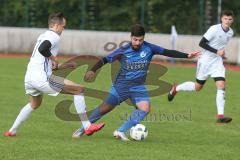 Kreisliga 1 - DJK Ingolstadt - TSV Ober/Unterhaunstadt - Florian Dormeier weiss DJK Ing - Dogan Tiryaki
 blau Ober/Unterhaunstadt - Foto: Jürgen Meyer