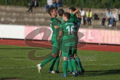 401 Kreisliga 1 - DJK Ingolstadt - TSV Gaimersheim -  Zoltan Vati trifft per Elfmeter zur 0:1 Führung - jubel - Foto: Jürgen Meyer