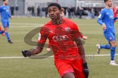 A - Junioren Bundesliga Süd/Südwest -  Saison 2021/2022 - FC Ingolstadt 04 - Heidenheim - Der 1:0 Führungstreffer durch Udebuluzor Michael (#21 FCI) - Jubel - Foto: Meyer Jürgen