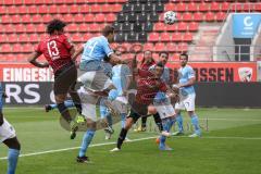 3. Liga - FC Ingolstadt 04 - TSV 1860 München - Francisco Da Silva Caiuby (13, FCI) Kopfball ins Tor, Abseits Dressel Dennis (14, 1860) Robin Krauße (23, FCI)