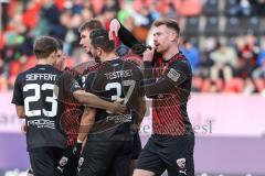 3. Liga; FC Ingolstadt 04 - 
SV Sandhausen; Tor Jubel Treffer Jannik Mause (7, FCI) 2:0, Marcel Costly (22, FCI) Pascal Testroet (37, FCI) Moritz Seiffert (23, FCI)