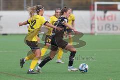 2023_11_12 - 2. Bundesliga - Saison 2023/24 - FC Ingolstadt 04 Frauen - SV 67 Weinberg - Lucie Spielmann (Nr.17 - FCI Frauen) - Hofrichter Anna gelb Weinberg - Foto: Meyer Jürgen