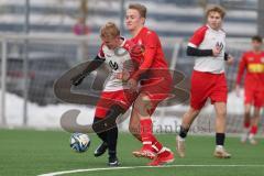 Schanzer Amateurcup 2026 - TSV Kösching - TSV Wolnzach-  - Ibo Miller weiss Wolnzach - Sebastian Zabka rot Kösching - Foto: Meyer Jürgen