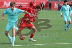 A-Junioren Bundesliga  - Saison 2023/24 - A-Junioren - FC Ingolstadt 04 - TSV 1860 München - Simon Pichlmeier (Nr.21 - FC Ingolstadt 04 A-Jugend) - Fuchs Finn blau München - Foto: Meyer Jürgen