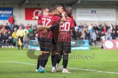 Toto-Pokal; VfB Eichstätt - FC Ingolstadt 04; Tor Jubel Treffer Pascal Testroet (37, FCI) Hawkins Jalen (20 FCI) Moussa Doumbouya (27, FCI) Nikola Stevanovic (15, FCI)