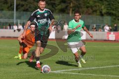 Bezirksliga - Saison 2025/26 - FC Fatih Ingolstadt - TSV Gaimersheim - Thomas Schreiner (Nr.10 - TSV Gaimersheim) erzielt ein Tor - jubel - Emre Berk grün Fatih - Daniel Wolf Torwart Fatih - Foto: Meyer Jürgen
