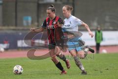 *** 2. Bundesliga Frauen - Saison 2025/26 - FC Ingolstadt 04 Frauen - VFL Bochum - Jenny Beyer (Nr.8 - FC Ingolstadt Frauen I) - Bantle Alina blau Bochum - Foto: Meyer Jürgen