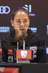 3. Liga; FC Ingolstadt 04 - SV Waldhof Mannheim; Pressekonferenz nach dem Spiel Cheftrainerin Sabrina Wittmann (FCI)