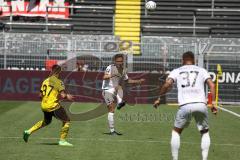 3. Fußball-Liga - Saison 2022/2023 - Borussia Dortmund II - FC Ingolstadt 04 - Dominik Franke (Nr.3 - FCI) - Foto: Meyer Jürgen